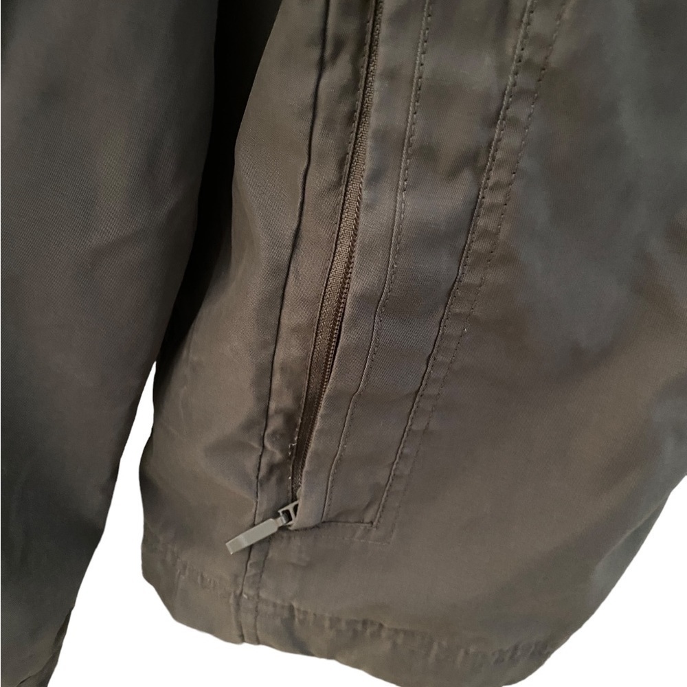 London FOG Dark Beige Outdoor Jacket with Convertible Hood Men M Medium - Picture 2 of 7